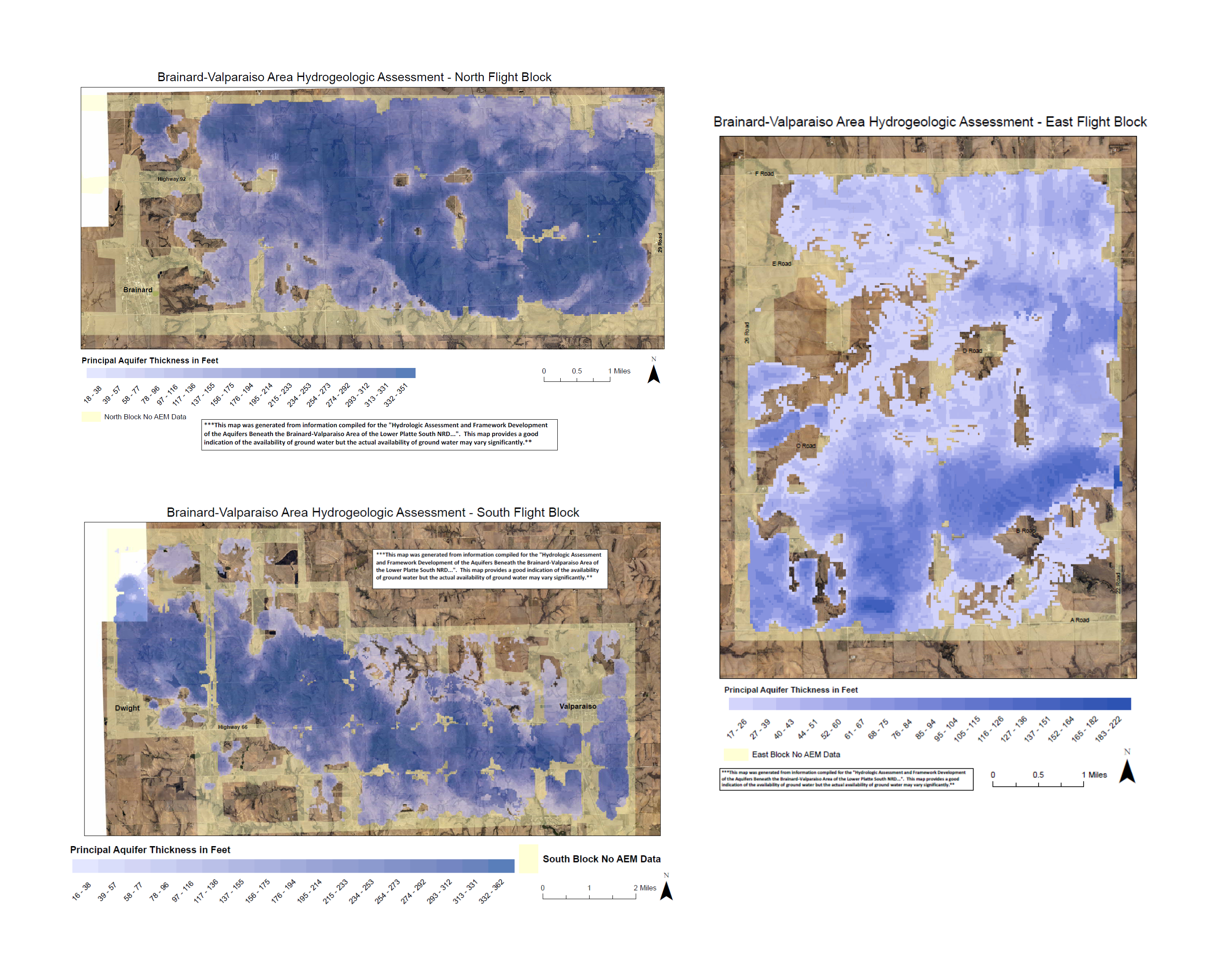 images of  all three of the DVB flight block google Earth Deliverables