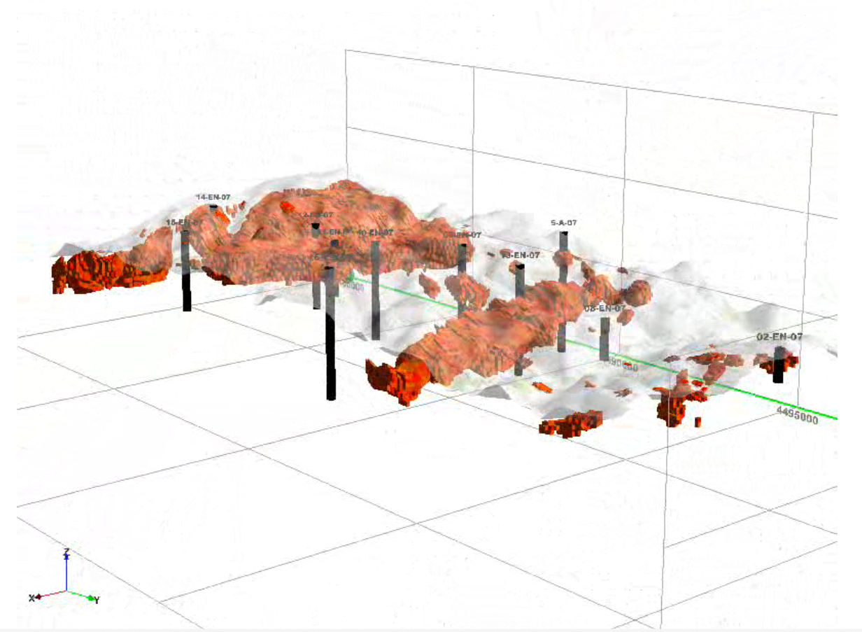 image of Firth 2007 aquifer material and boreholes in 3D space