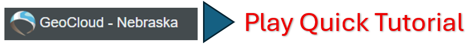 Play button to go to Nebraska GeoCloud tutorial