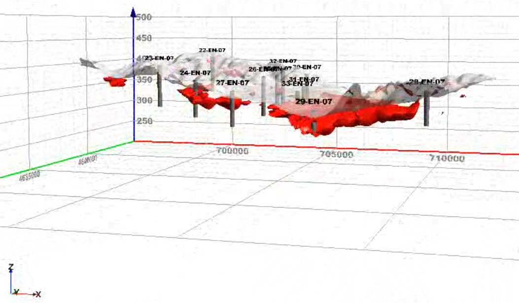 image of Oakland 2007 HEM aquifer material with boreholes in 3D space