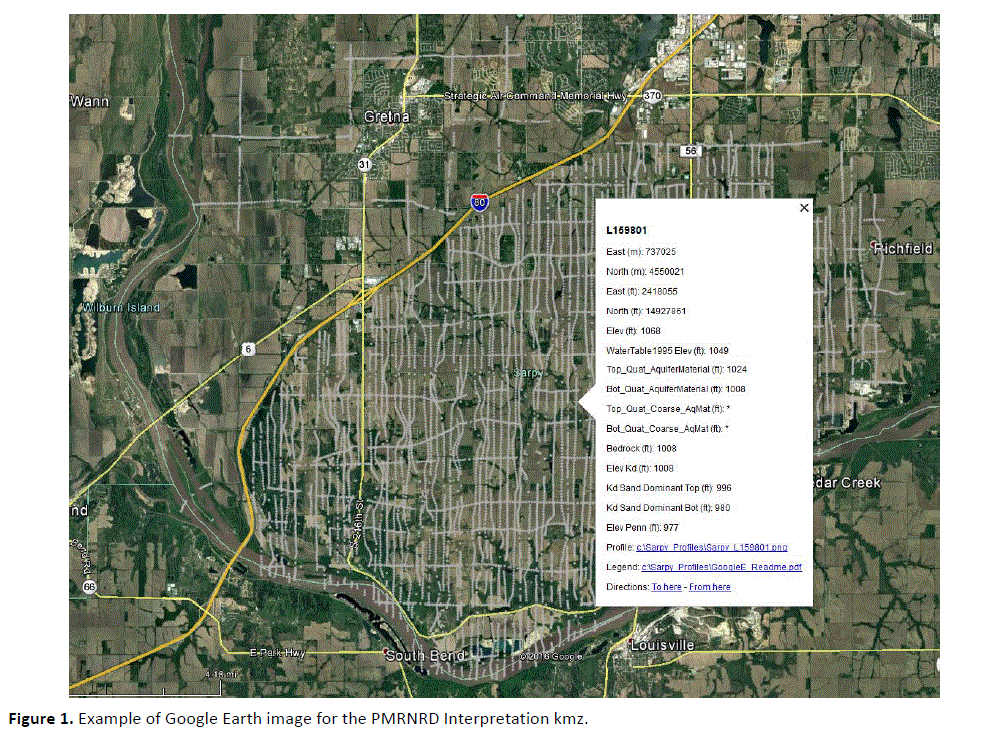 Google Earth Image with 2016 PMRNRD AEM Lines