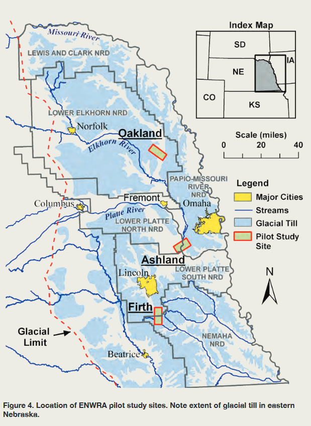 report Figure 4 image of eastern Nebraska with glacial till extent