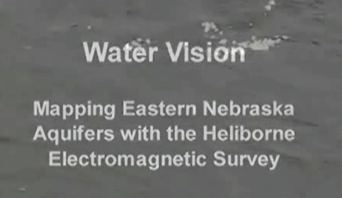 water vision video splash page moving water with text